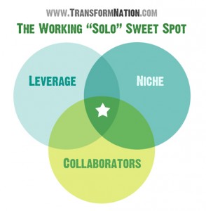 Working Solo Venn Diagram - TransformNation.com